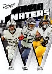2023 Panini Prestige Alma Maters Derrick Henry/Josh Jacobs/Najee Harris #5 card