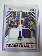 2025 Panini Rookies & Stars Team Duals Derrick Henry / Lamar Jackson #TD-BAL card