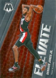 2020-21 Panini Mosaic Elevate Derrick Jones Jr #4 card