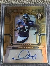 2022 Panini Gold Standard Golden Age Autographs Derrick Mason #GAA-DMA card