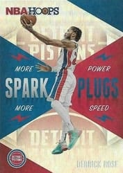 2020-21 Hoops Spark Plugs Derrick Rose #10 card