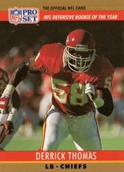 1990 Pro Set Base Set Derrick Thomas #6 card