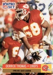 1991 Pro Set Base Set Derrick Thomas #19 card