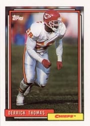 1992 Topps Base Set Derrick Thomas #459 card