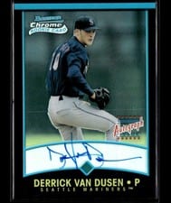 2001 Bowman Chrome Derrick Van Dusen #350 card
