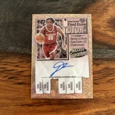 2024-25 Bowman University Chrome Final Exam Autographs Derrion Reid #FEA-DR card