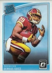 2018 Donruss Optic Base Set Derrius Guice #157 card