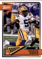 2018 Panini Classics Base Set Derrius Guice #214 card