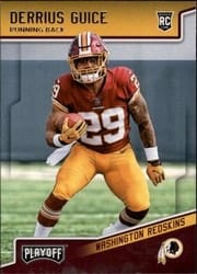 2018 Panini Playoff Base Set Derrius Guice #221 card