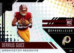 2018 Panini Unparalleled Base Set Derrius Guice #214 card