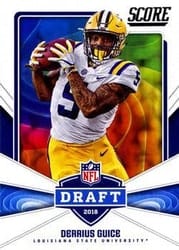 2018 Score NFL Draft Derrius Guice #21 card