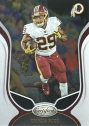 2019 Panini Certified Base Set Derrius Guice #62 card