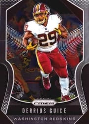 2019 Panini Prizm Base Set Derrius Guice #63 card