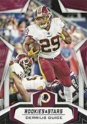 2019 Panini Rookies & Stars Base Set Derrius Guice #63 card