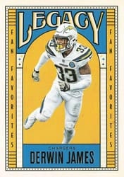 2019 Panini Legacy Fan Favorites Derwin James #FF-DJ card