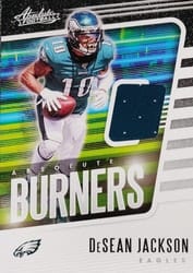 2020 Panini Absolute Absolute Burners Relics DeSean Jackson #4 card