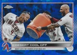 2022 Topps Chrome Update Sapphire Edition Base Set Desert Cool Off (Ketel Marte / Christian Walker) #US221 card
