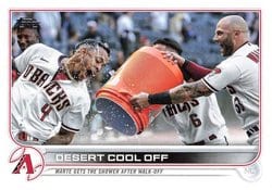 2022 Topps Update Base Set Desert Cool Off (Ketel Marte / Christian Walker) #US221 card