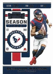 2019 Panini Contenders Base Set Deshaun Watson #33 card