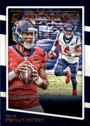 2020 Donruss Gridiron Kings Deshaun Watson #GK-DW card