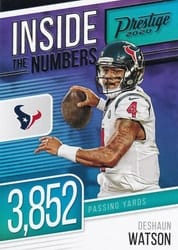 2020 Panini Prestige Inside the Numbers Deshaun Watson #IN-DW card