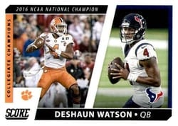 2021 Score Collegiate Champions Deshaun Watson #CC3 card