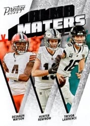 2023 Panini Prestige Alma Maters Deshaun Watson/Hunter Renfrow/Trevor Lawrence #11 card