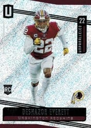2019 Panini Unparalleled Base Set Deshazor Everett #118 card