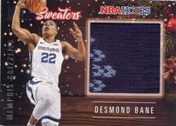 2020-21 Hoops Rookie Sweaters Desmond Bane #RSW-DBA card