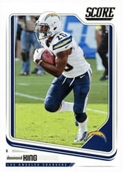 2018 Score Base Set Desmond King #185 card