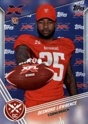 2020 Topps XFL Base Set Desmond Lawrence #42 card