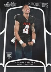2022 Panini Absolute Introductions Desmond Ridder #INT-3 card