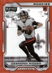 2022 Panini Chronicles Playoff Momentum Rookies Desmond Ridder #PMR-4 card