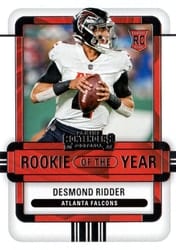 2022 Panini Contenders Rookie of the Year Contenders Desmond Ridder #ROY-DRI card