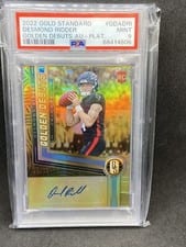 2022 Panini Gold Standard Golden Debuts Autographs Desmond Ridder #GDA-DRI card