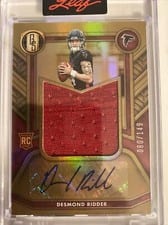 2022 Panini Gold Standard Rookie Jersey Autographs Desmond Ridder #RAJ-DRI card