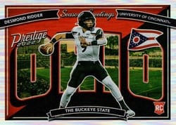2022 Panini Prestige Seasons Greetings Desmond Ridder #SG-4 card