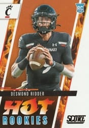 2022 Score Hot Rookies Desmond Ridder #HR3 card