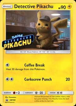 SM Black Star Promos Detective Pikachu #SM190 card