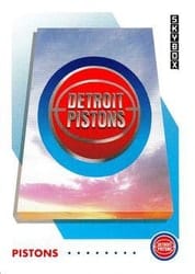1991-92 SkyBox Base Set Detroit Pistons #358 card