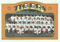 1972 Topps Base Set Detroit Tigers #487 card