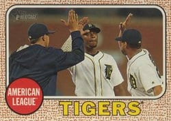 2017 Topps Heritage Base Set Detroit Tigers #315 card