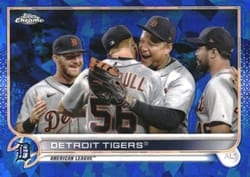 2022 Topps Chrome Sapphire Edition Base Set Detroit Tigers #640 card