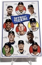 2023 Topps Archives 1969 Team History Postcards Detroit Tigers #H69-DET card