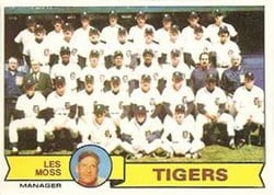 1979 Topps Base Set Detroit Tigers / Les Moss #66 card