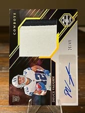 2023 Panini Limited Rookie Patch Autographs Jumbo Deuce Vaughn #150 card