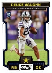 2023 Score Base Set Deuce Vaughn #327 card