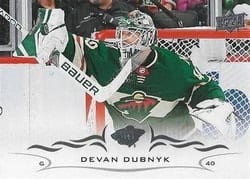 2018-19 Upper Deck Base Set Devan Dubnyk #92 card