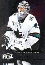 2020-21 SkyBox Metal Universe Base Set Devan Dubnyk #66 card