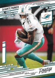 2021 Panini Prestige Base Set DeVante Parker #63 card